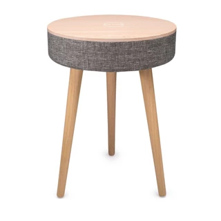 Mesa speaker e carregador sem fio cinza - Imaginarium