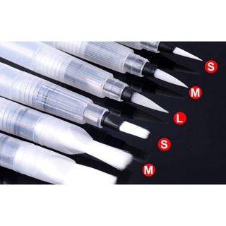 6 Pinceis Water Brush pincéis com reservatório aquarela profissional pintura Kit pincel com reservatório de pintura A Óleo guache