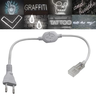 Conector Plug Tomada Fonte Mangueira Neon Led Bivolt