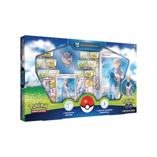 Caixa Box Cards Pokémon GO Equipe Valor Com 38 Cartas Copag