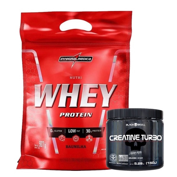 Nutri Whey Isolado e Concentrado 907g + Creatina Turbo 150g