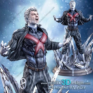Action Figure / Estátua / Miniatura Iceman - Homem de Gelo modelado por Sanix (SEM PINTURA! LEIA O ANÚNCIO!)