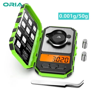 ORIA 0.001g/50g Balança Digital De Miligrama Mini Balanças De Bolso De Alta Precisão Para Pesagem De Laboratório De Joias