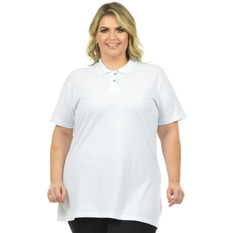 Plus Size Camisa Polo Feminina Gg Polo Feminina Plus Size Camisa