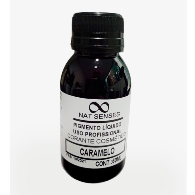 Corante Caramelo pigmento concentrado profissional - 60ml - Nat Senses