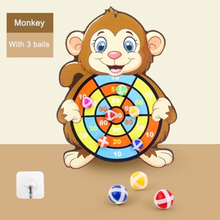 Montessori Game Dart Board para Crianças, Slingshot Sticky Ball, Jogue Jogos  Educativos, 3 a 6 anos