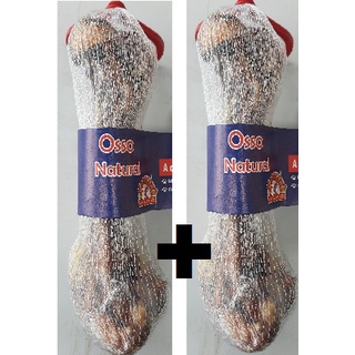 kit combo 2X Mordedor Osso natural femur suino para cachorro osso pet petisco brinquedo cão