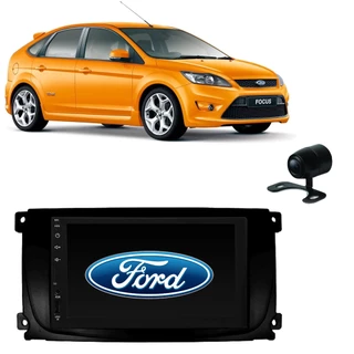 Kit Central Multimídia Focus Mp5 / Mp8 + Moldura + Câmera -
