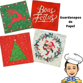 Guardanapo de Papel Natalino Decoração Mesa Natal
