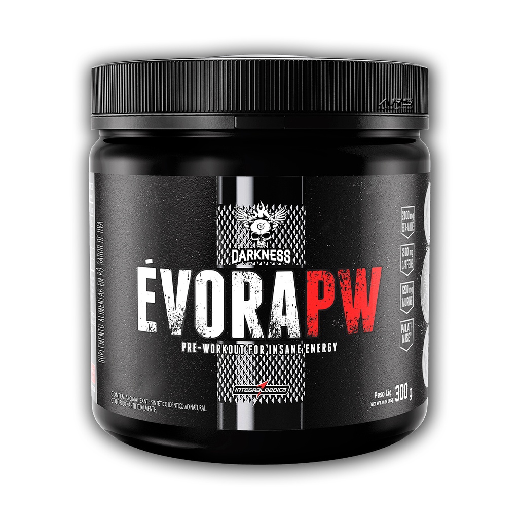 Evora PW Darkness Pre treino 300 gramas - Integralmedica