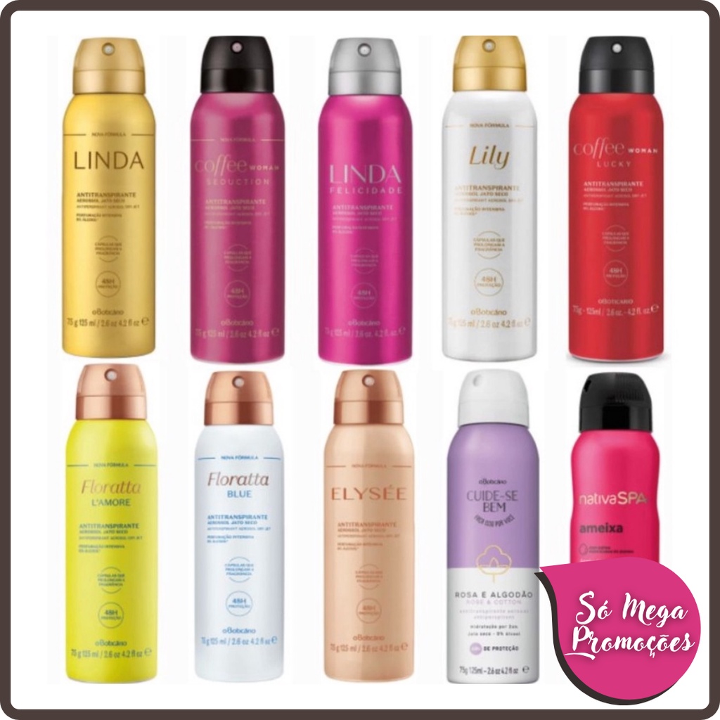 Desodorante Antitranspirante Aerossol Feminino 75g - O Boticário ...