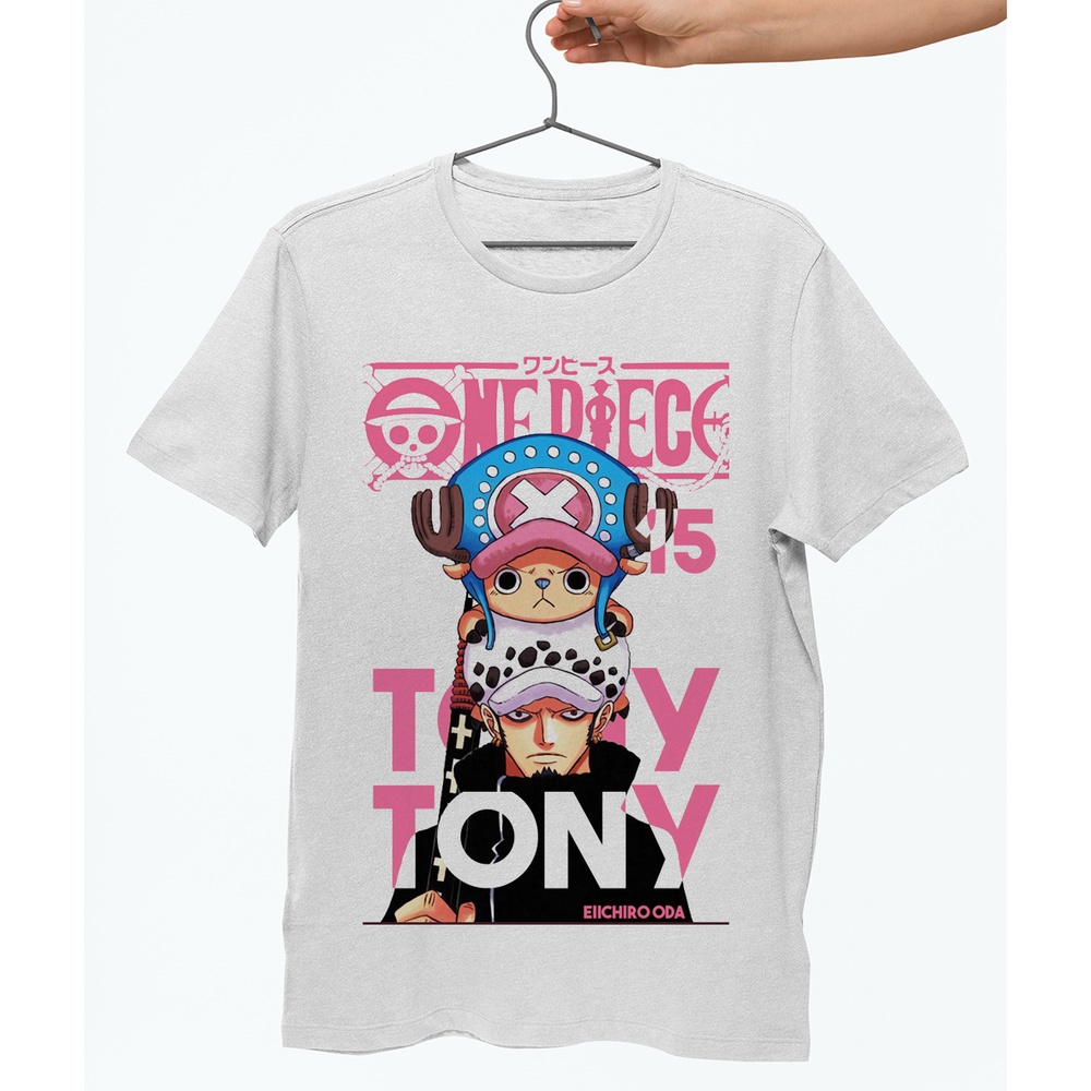 Camiseta T-Shirt Tony Tony e Law - One Piece / Anime