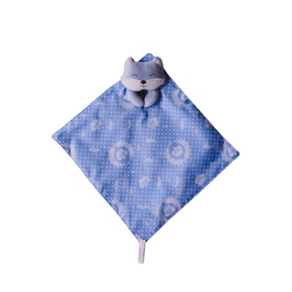 Naninha Para Bebe Bichinhos Com Porta Chupeta Pelúcia (Nuvem Azul)