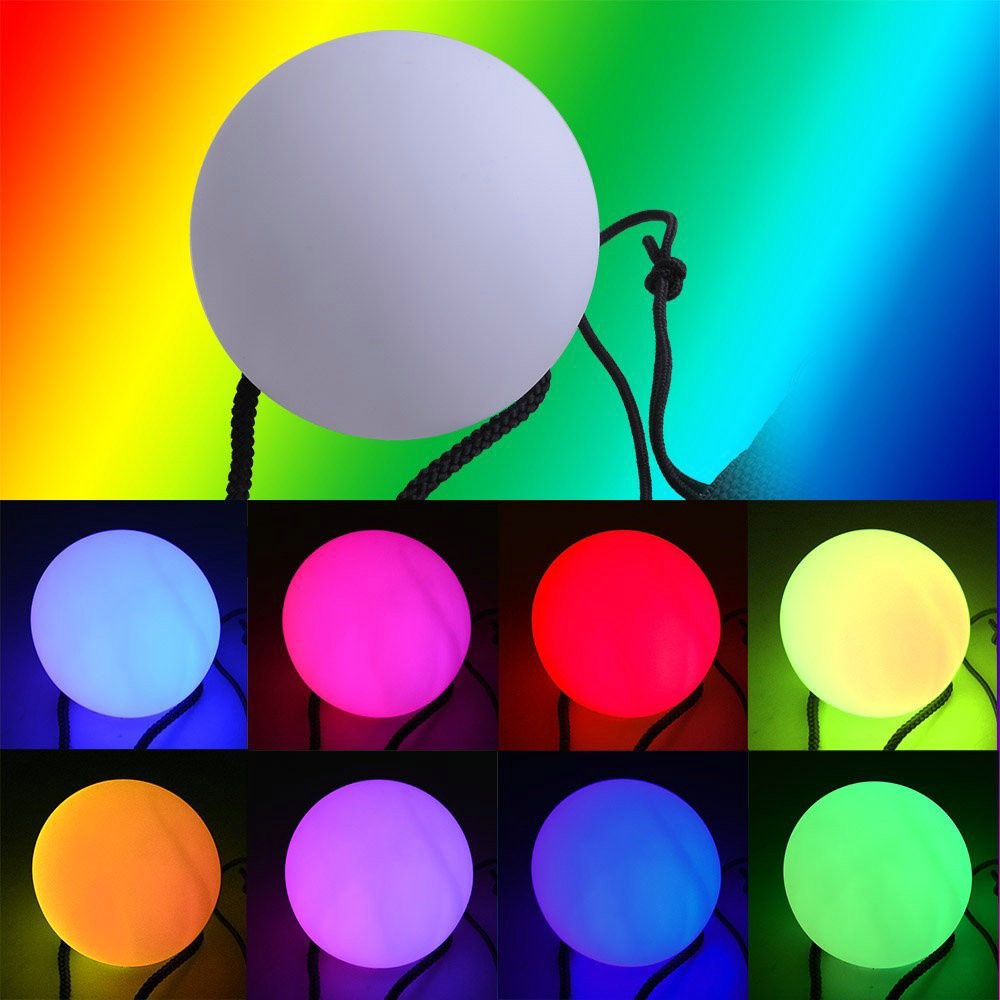 Multi-Color Material PVC blando iluminado LED Poi Bola para juegos malabar - 2026 LED Poi Bola, Bola de pi price
