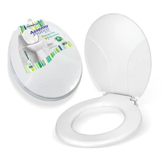UNIVERSAL Assento Sanitário Oval Branco ULTRA Resistente 25577 TOY - Oferta Relampago