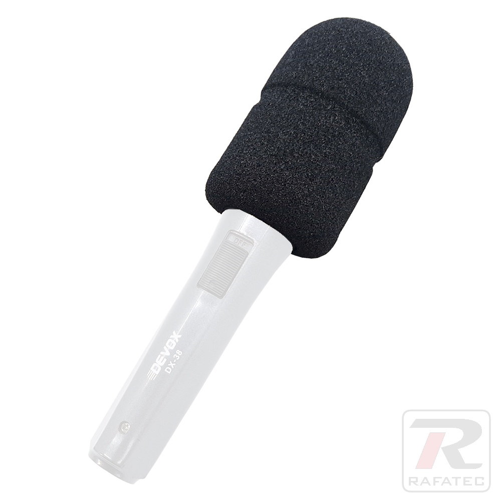 Espuma Alta Para Microfone Com Friso Central Com Fio E Sem Fio Cores Variadas