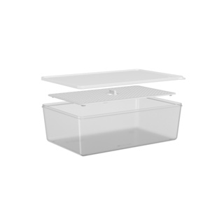 Pote com Grade Coza Basic 4,5 L - 30,8 x 19,3 x 9,7 cm Natural
