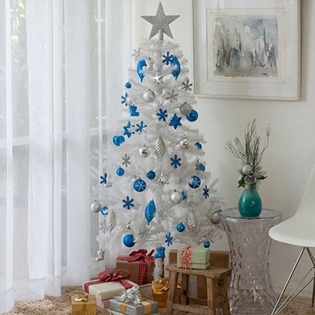 Arvore De Natal Branca 90cm Para Decoração Natalina