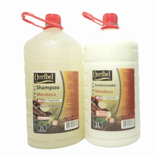 KIT SALÃO DE BELEZA Shampoo + Condicionador de Mandioca 4 Litros