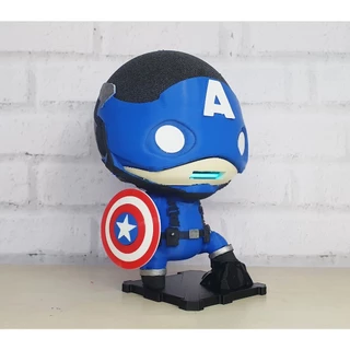 Suporte Alexa Echo Dot 4 ou Echo Dot 5 Capitão América - Presente, decoração criativa, música, som, stand de mesa Amazon