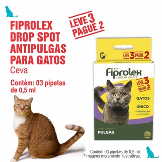 Antipulgas para gatos combo leve 3 pague 2 Fiprolex pet