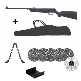 Carabina de Pressão New Jade Oxidada 5.5mm - CBC + 5 Chumbo + Capa + Bipé + Alvo + Porta Alvo em Oferta na Shopee