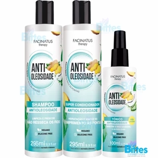 Kit Antioleosidade Facinatus Cosméticos Vegano com Gengibre e Hortelã