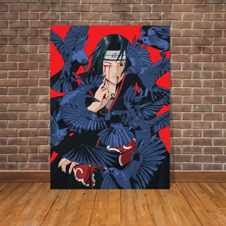 Quadro Naruto Arte Hiruzen Terceiro Hokage Moldura 23x33cm
