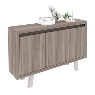 Balcão Escritório com 3 portas Multimóveis CR25028 Carvalho/Fendi