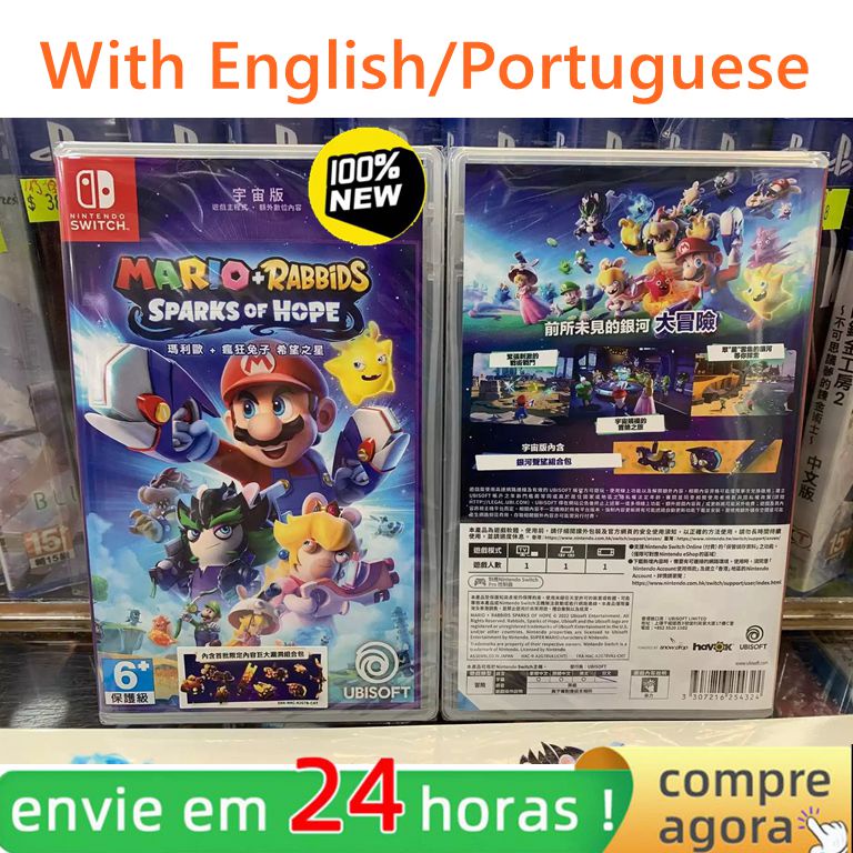 Jogo Switch Mario + Rabbids Sparks of Hope Nintendo Switch Jogos Mídia ...