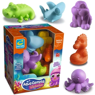 Animais Aquáticos Super Soft Para Bebês Brinquedo Macio e Fofinho