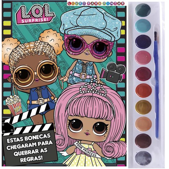 L.o.l. surprise - megaprancheta para colorir com a