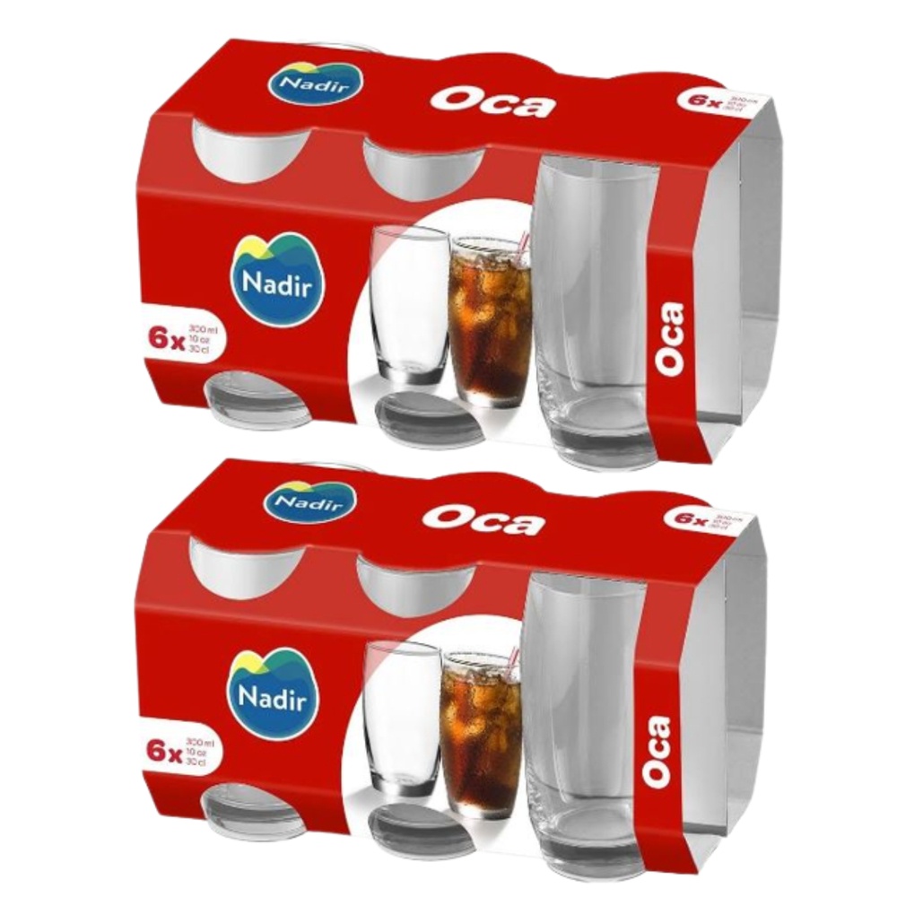 Jogo de Copos Nadir Oca LD 6 Peças 300ml