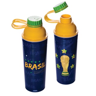 Garrafa Vip Coqueteleira 660ml Copa do Mundo-Amarelo/Copa Do Mundo