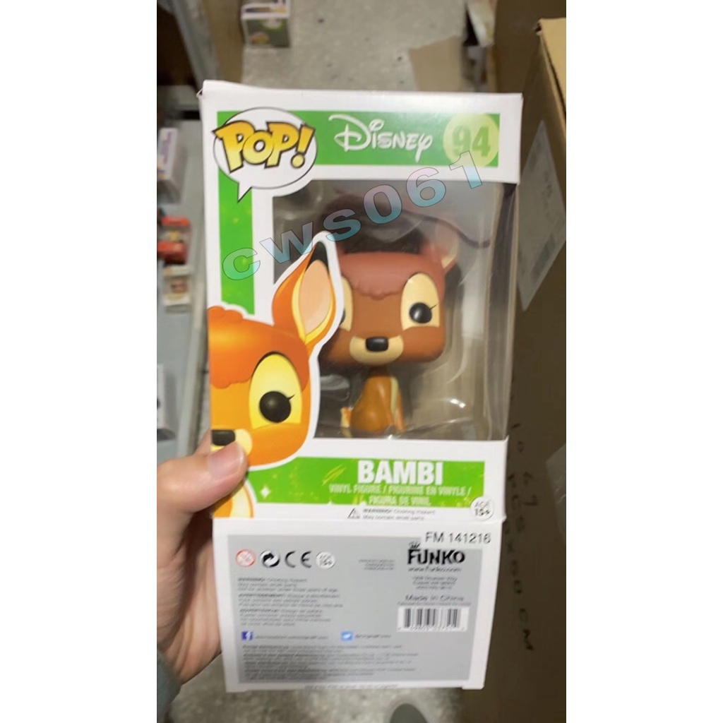 FUNKO POP Números De Ação Disney 94 Bambi/95 Thumper/96 Coleção De ...