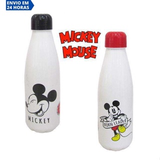 Garrafa Pet Paris Mickey Infantil Disney 600Ml Transparente