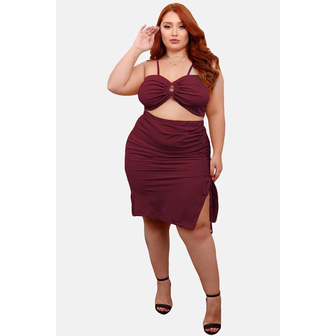 Roupa de best sale reveillon plus size