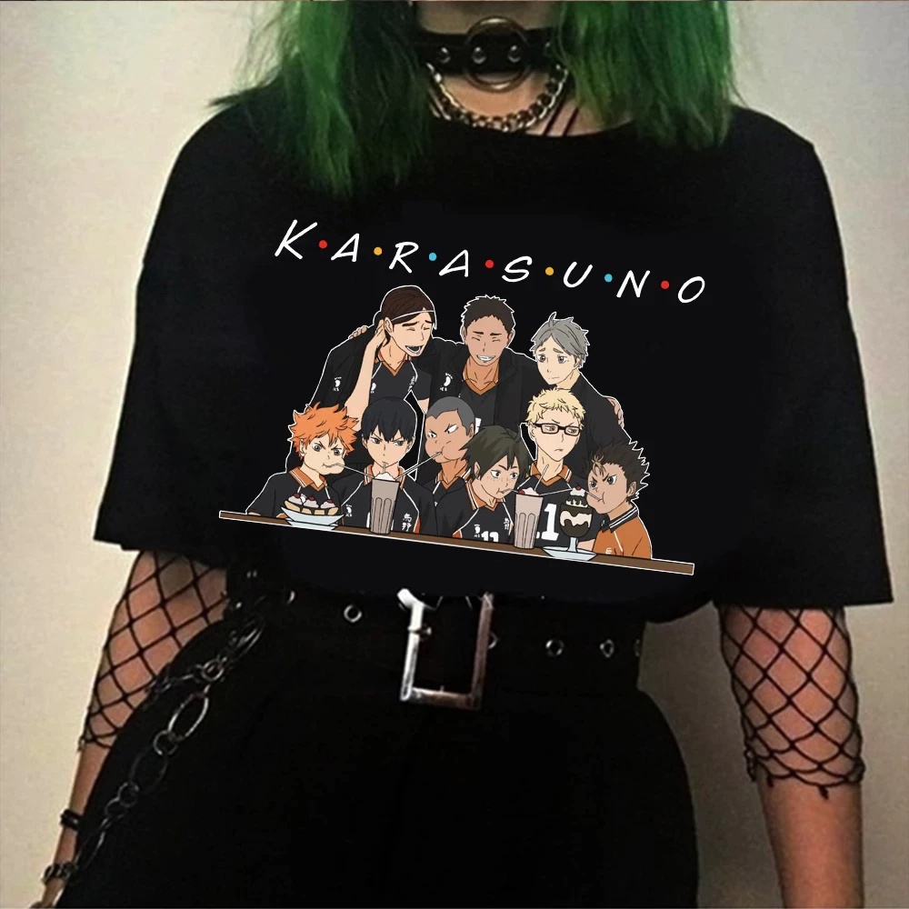 Camiseta Basica Camisa Personagens Haikyuu Friends Karasuno Ics Asas Anime  Unissex-VCR.