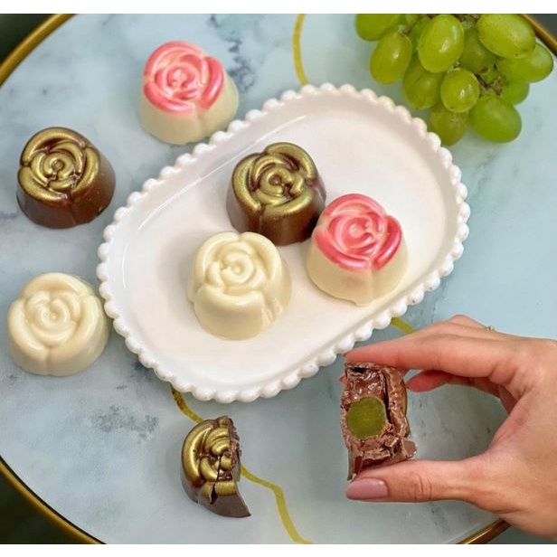 Forma Especial Para Bombom Rosa de Chocolate - Cod 9420 - BWB | Shopee ...