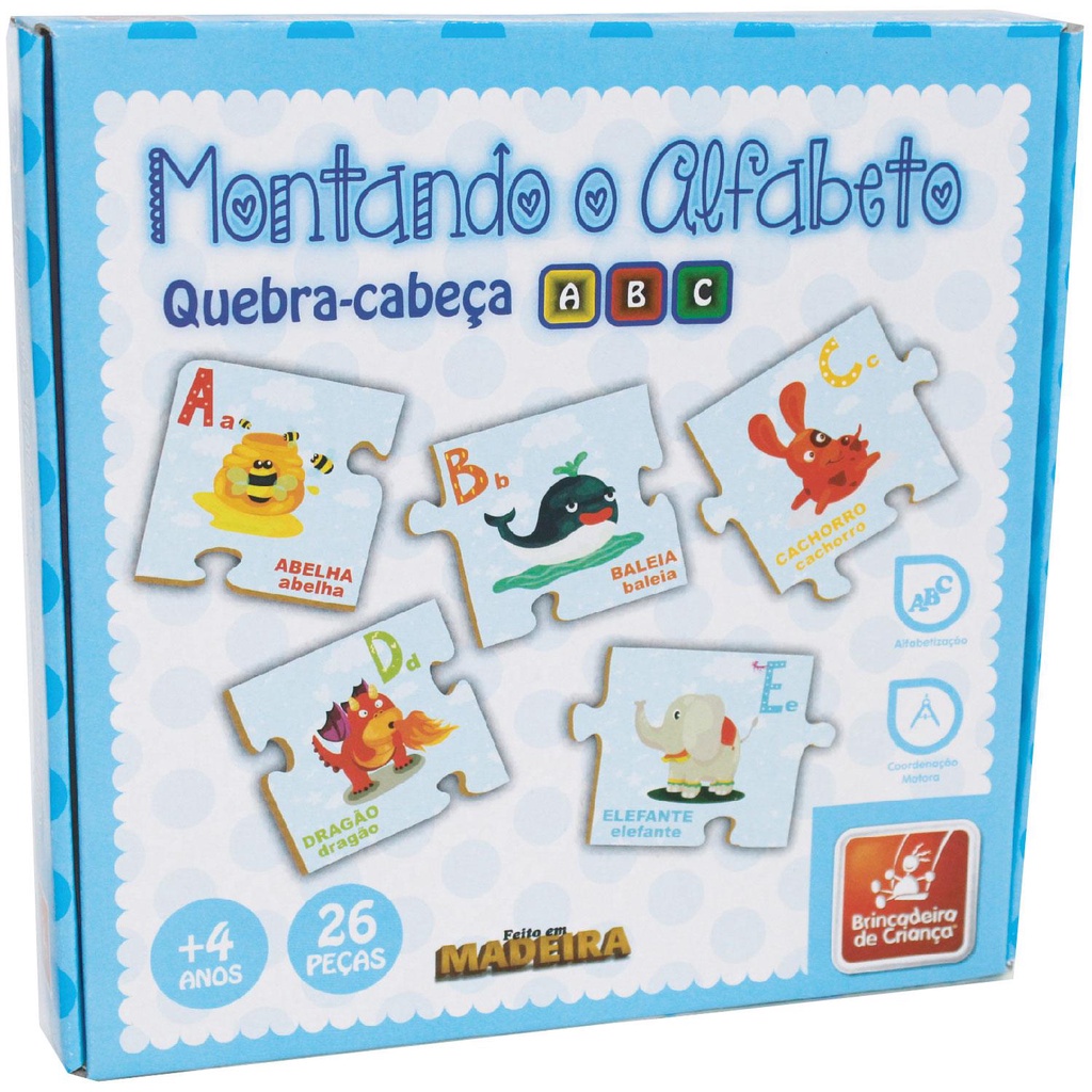 jogo educativo brinquedo pedagogico jogo do alfabeto imagens IOB - com -  Marvic - Utilidades Presentes Brinquedos Cama Banho no atacado