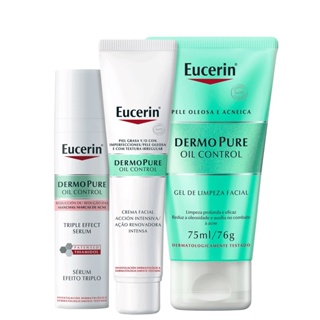 Kit Eucerin Oil Control Trio (3 Produtos)