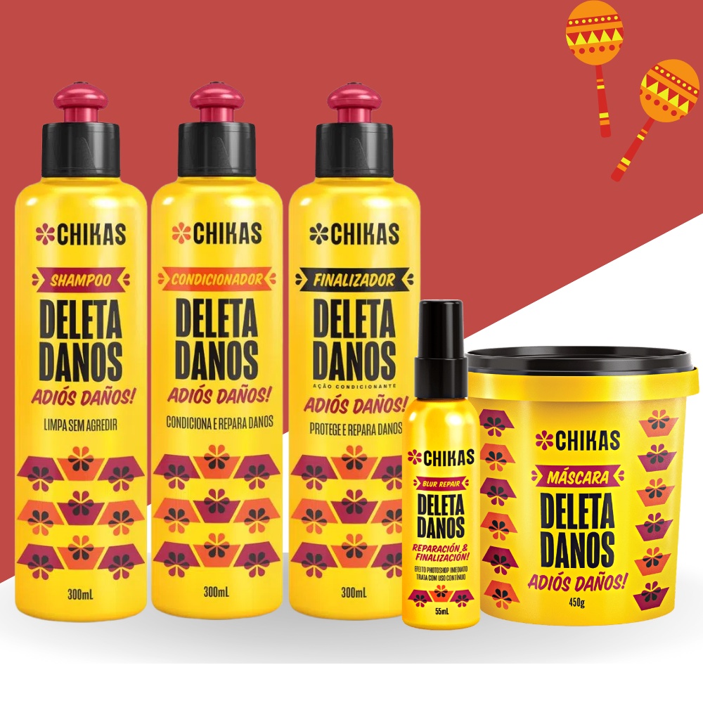 KIT CHIKAS SHAMPOO 300ML + COND 300ML DELETA DANOS