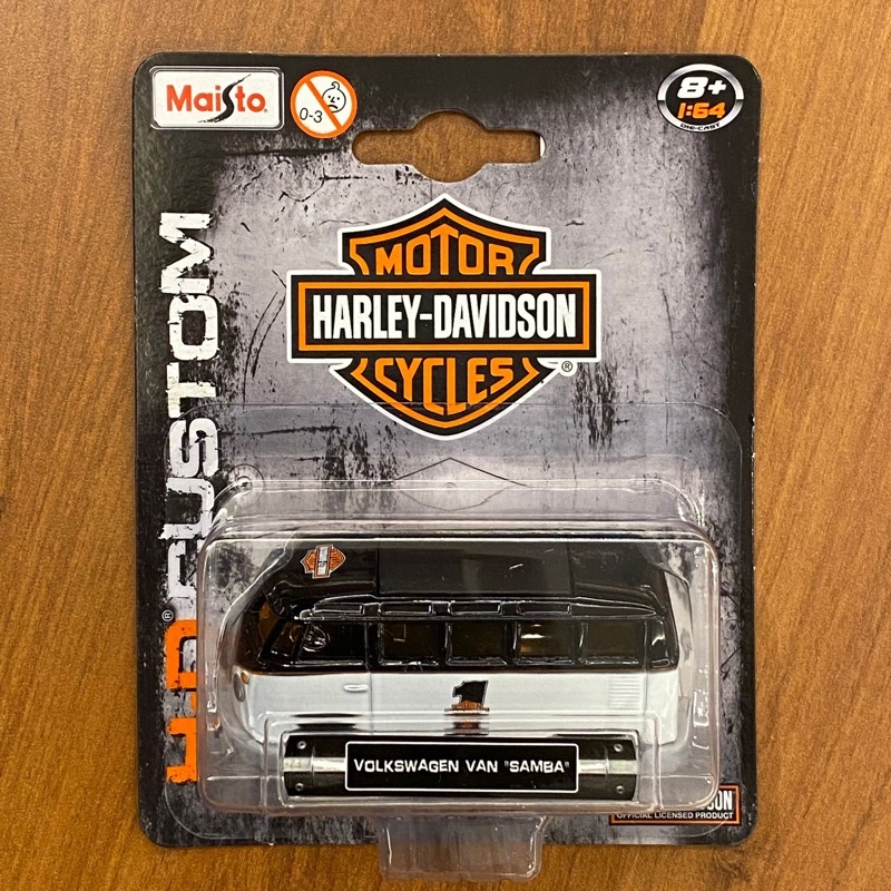 Maisto Volkswagen Van Samba Taxi Bus All Stars - Modèle Réduit 1:25 En Métal - Jouet Collection
