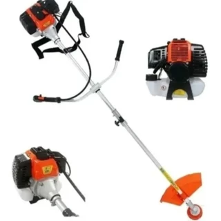 Roçadeira Multifuncional Profissional À Gasolina 75Cc corta grama com disco e nylon em Oferta na Shopee