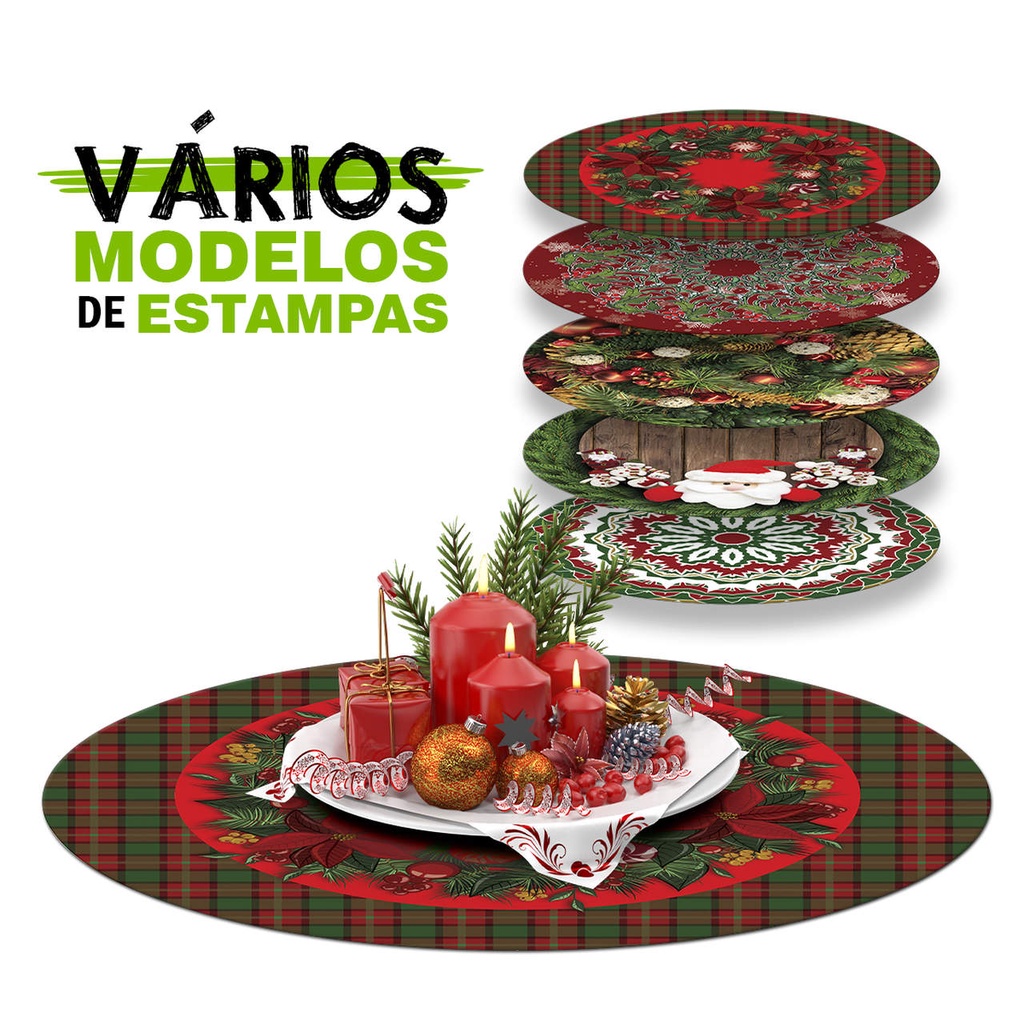 Centro Toalha De Mesa Natal Caminho Natalino Tecido 70cm