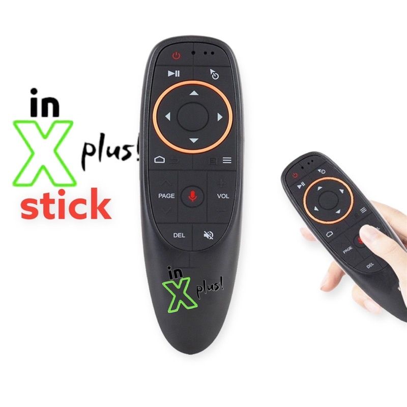Controle Remoto Air mouse compatível c/ in x plus stick com voz