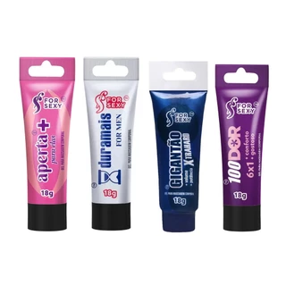 Kit Lubrificantes Adstringente Aperta + Duramais + Gigantao + 100Dor