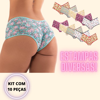 Kit 10 Short Calesson Algodão Penteado Feminina Estampada Conforto Revenda