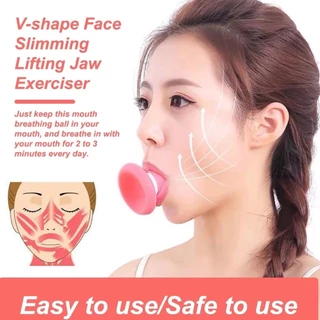 Levantador Facial De silicone Em Forma De V , Treinador , Modelador De Mandíbulas masseter , Descompressor Duplo