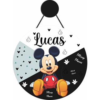 Enfeite Porta Maternidade Mickey - Nome personalizado - Decoração para quarto! GUIRLANDA.